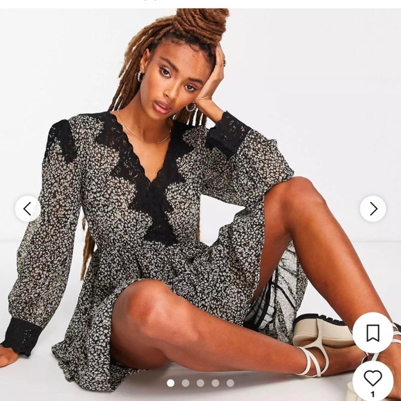 NWT Topshop Midi Dress - Picture 2 of 5